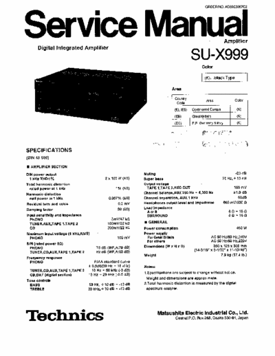 technics su-x999 technics su-x999 schematics